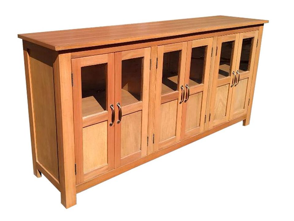 Mahogany 6 Door Old World Buffet