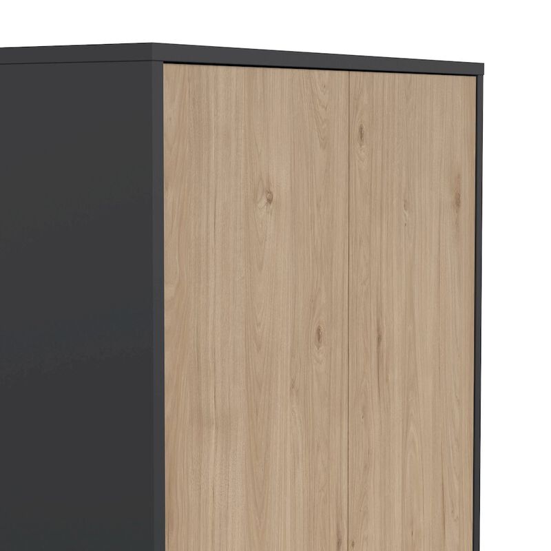Tvilum 6 Shelf Boockase with 4 Doors, Home Office Storage