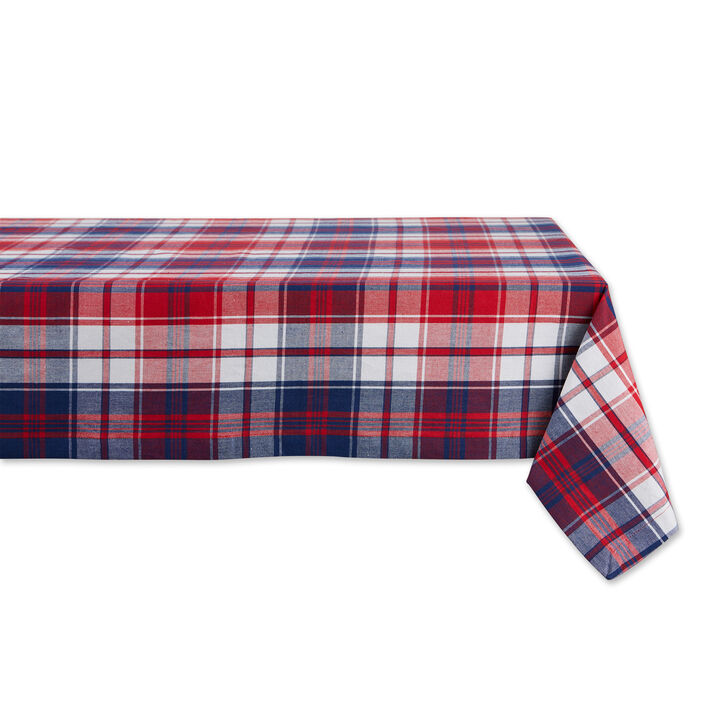60" x 84" Red and Blue American Plaid Table Cloth 60" x 84" Red and Blue American Plaid Table Cloth