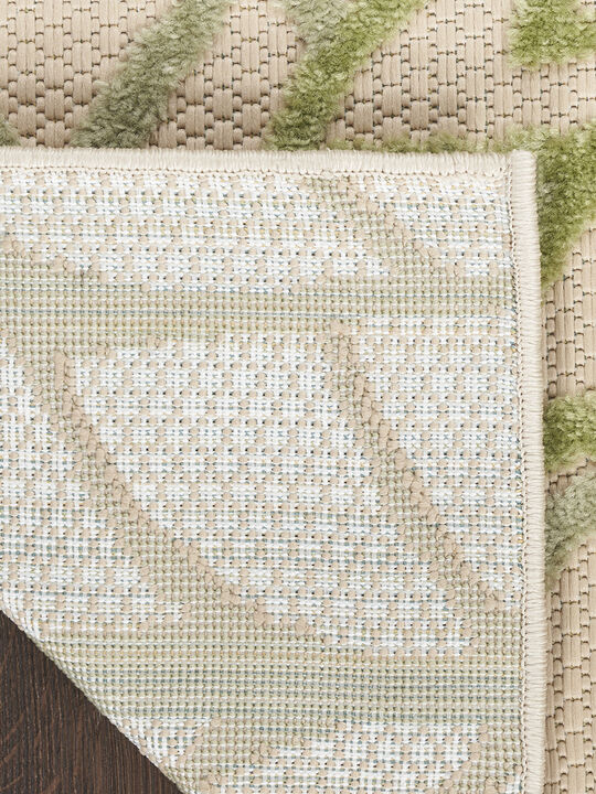 Aloha ALH05 Ivory/Green 3'6" x 5'6" Rug