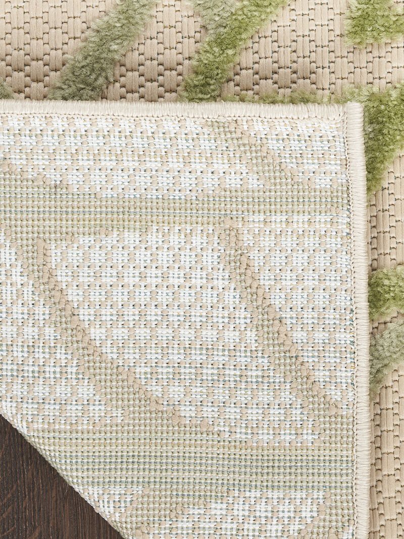 Aloha ALH05 Ivory/Green 3'6" x 5'6" Rug