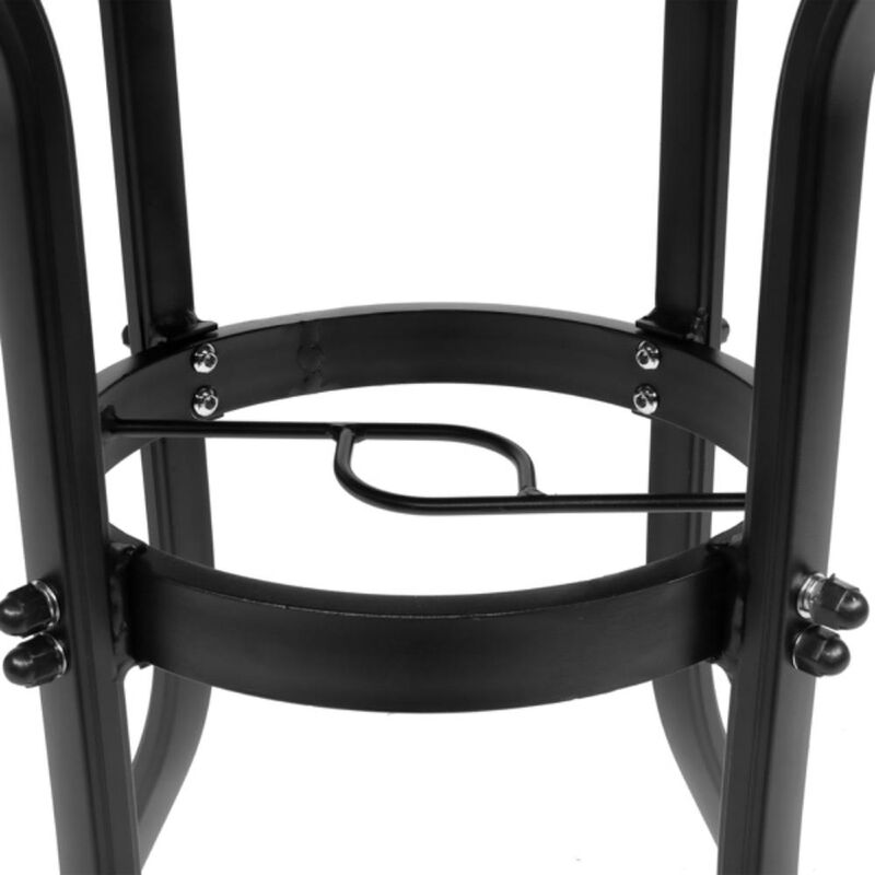 Outdoor Round Dining Table Weather-Resistant Patio Table for Backyard & Garden