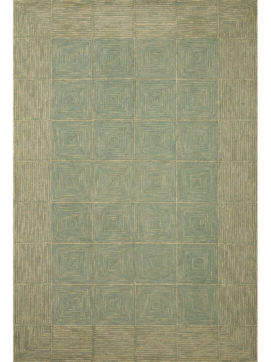 Francis FRA02 Green/Natural 5' x 7'6" Rug