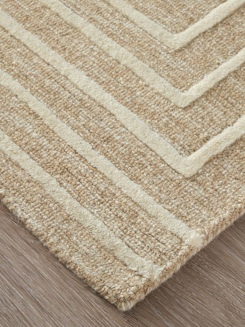 Fenner T8003 Beige/Ivory 5' x 8' Rug By Thom Filcia