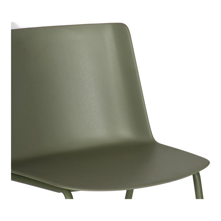 Moe's Home Collection Silla Outdoor Dining Chair Sage Green-Set Of Two