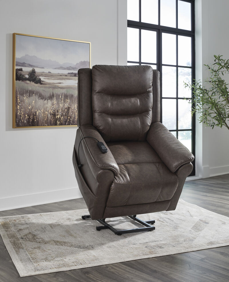 Oatman Umber Power Lift Recliner