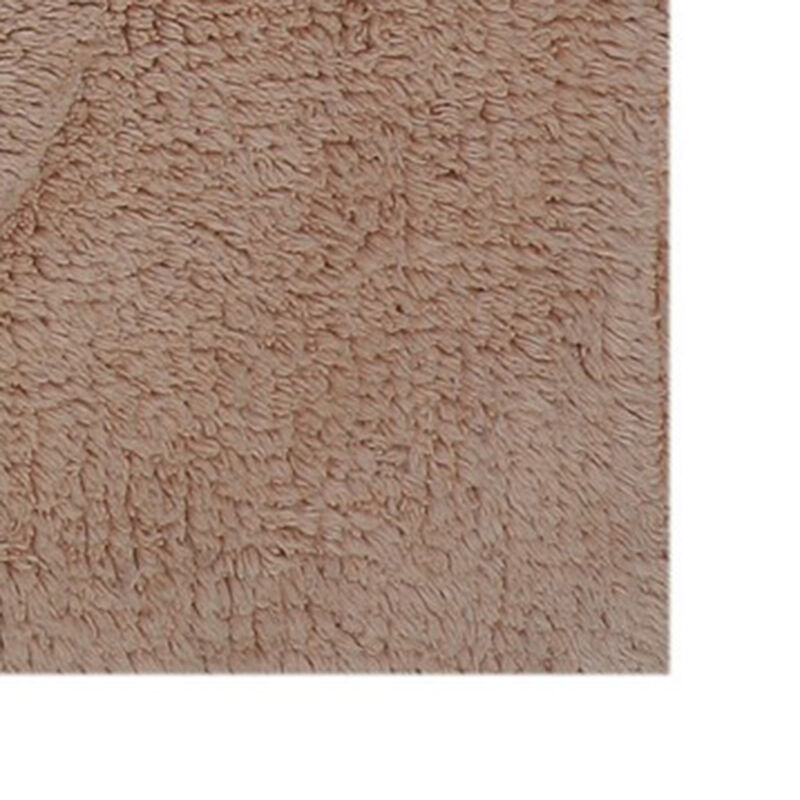 Knightsbridge Tuft Twisted 220 GSF Non Skid Back Bath Rug 20 x 30 - Natural