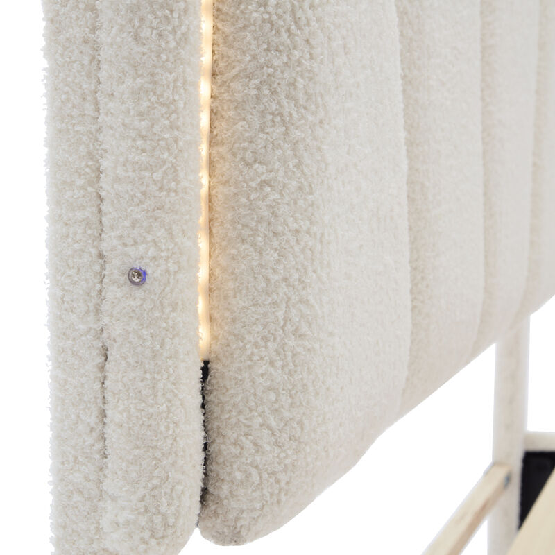 Merax Platform Bed with LED Light