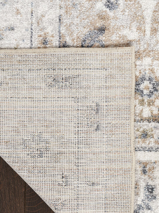 Astra Machine Washable ASW16 Silver/Taupe 7'10" x 10' Rug