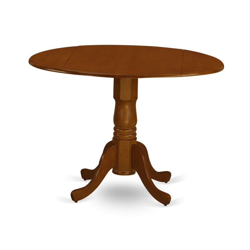 East West Furniture Dining Room Set Black & Cherry, DLNO5-BCH-W