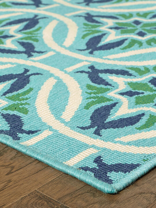 Meridian 3'7" x 5'6" Blue Rug