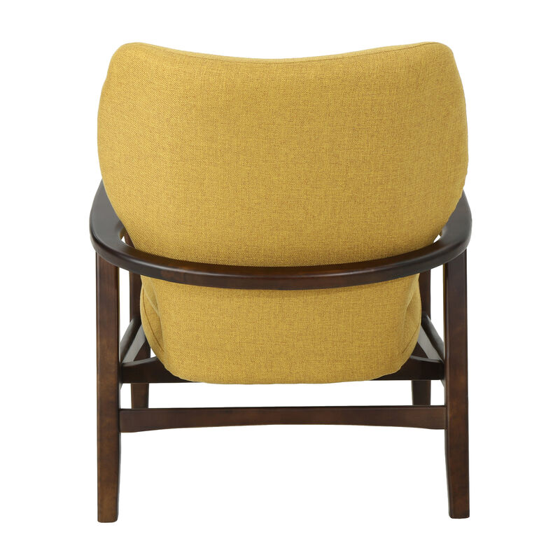 Merax Mid-Century Modern Accent Chair with a Pillow