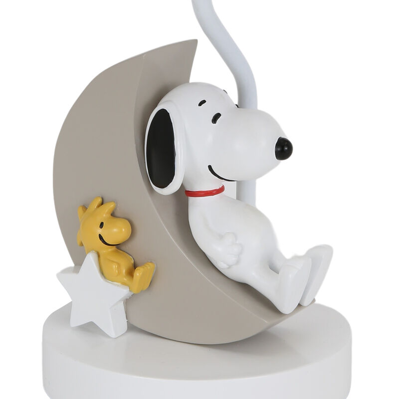 Bedtime Originals Snoopy Love w/ Woodstock Hand-Painted Lamp with Shade & Bulb