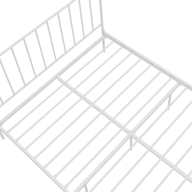 Ares Metal Bed, Queen, White