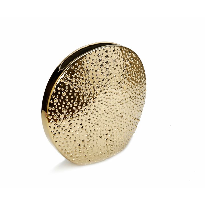 11" Gold Round Vase 11" Gold Round Vase