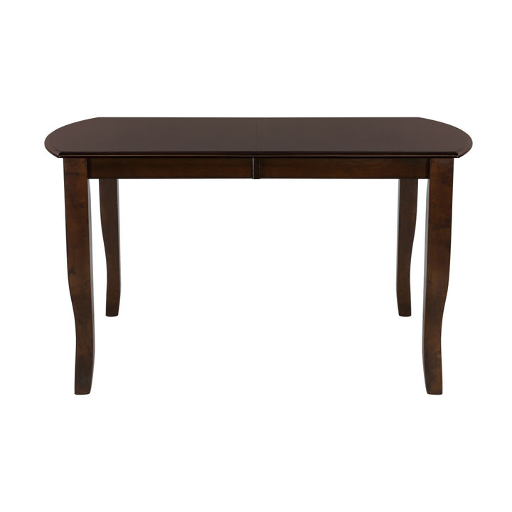 Dark Cherry Dining Table with Extension Leaf