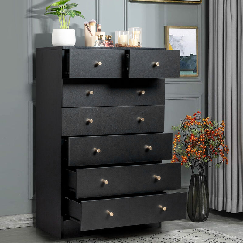 Modern 7-Drawer Dresser, Sleek and Simple Storage for Bedroom or Living Room