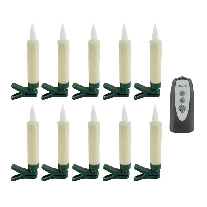 FIA Flame Candle Clip/Suction Cup/Holder (Set of 10) w/Remote 4"H Plastic 1 AAA Battery Not Included 6 Hr Timer FIA Flame Candle Clip/Suction Cup/Holder (Set of 10) w/Remote 4"H Plastic 1 AAA Battery Not Included 6 Hr Timer