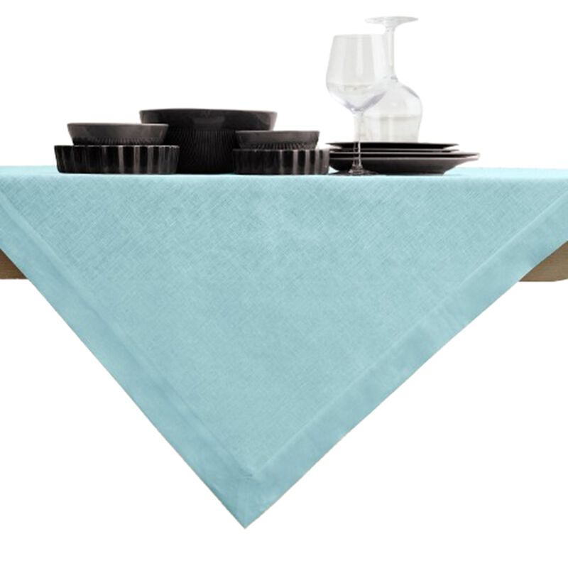 Solino Home 100% Pure Linen Table Throw 52 x 52 Inch | Fete