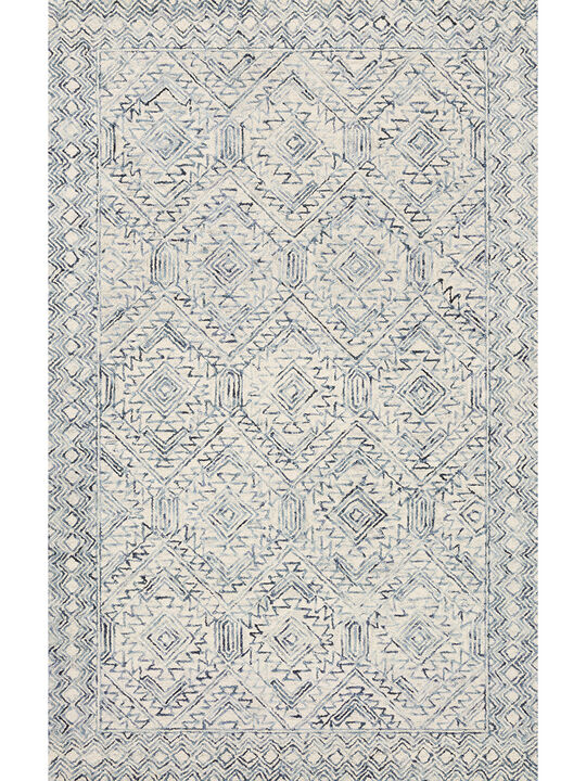 Ziva ZV03 Bluestone 3'6" x 5'6" Rug