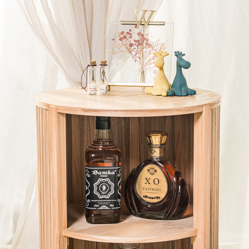 Bedside Table Night Stand Natural Wood