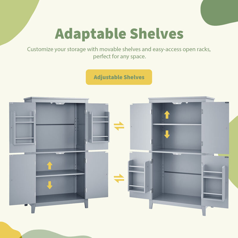 Merax Bathroom Floor Storage Cabinet