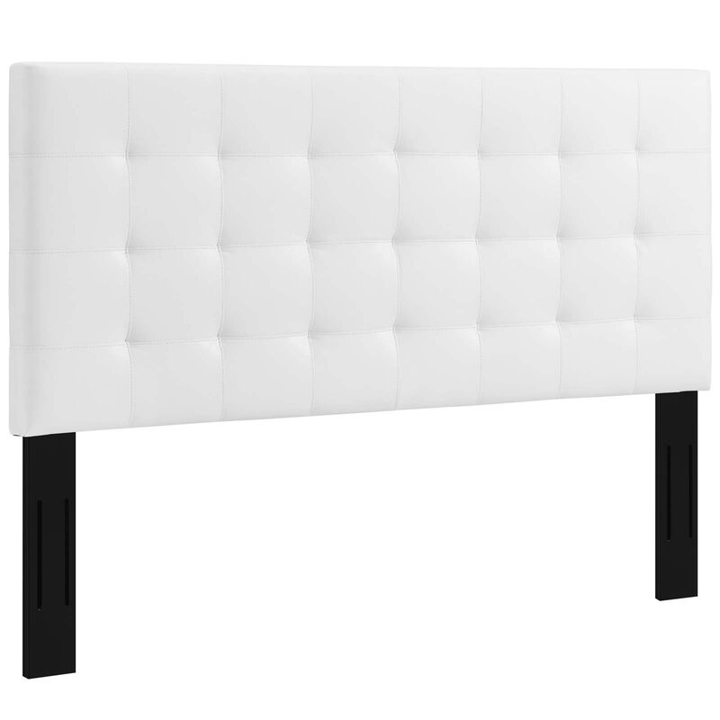 Modway - Paisley Tufted King and California King Upholstered Faux Leather Headboard