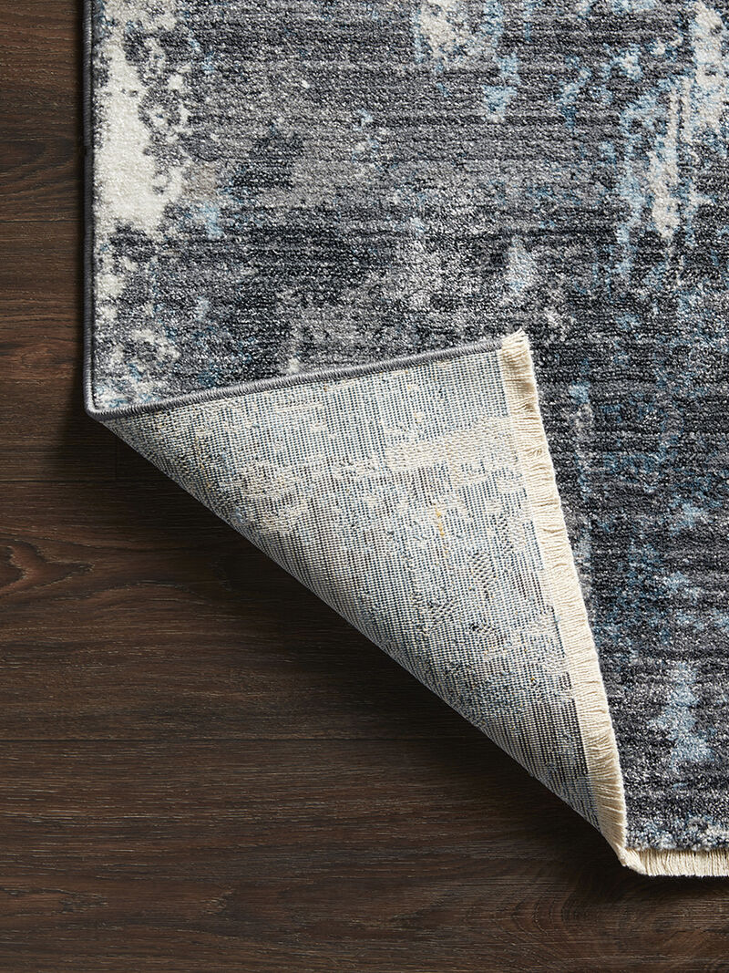 Samra SAM06 Charcoal/Sky 5'3" x 7'9" Rug