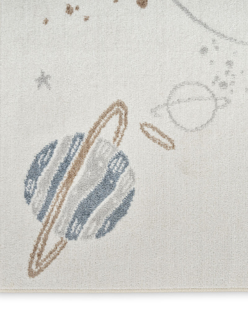 Astra Machine Washable ASW18 Ivory/Multicolor 4' x 6' Rug