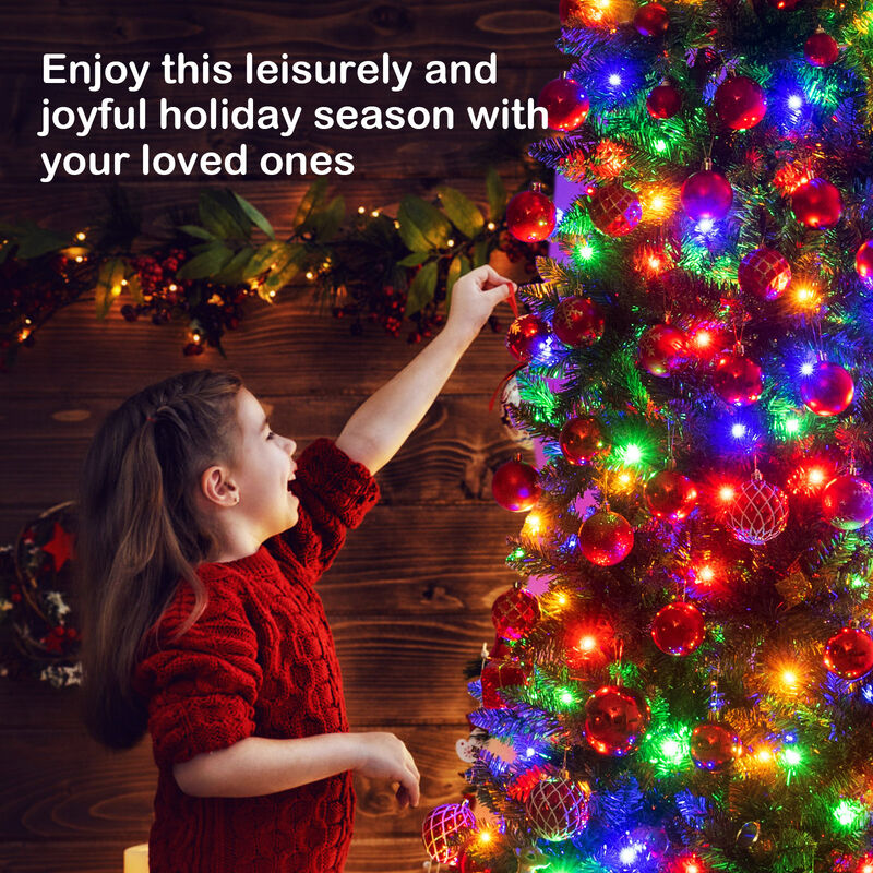 Prelit Pencil Christmas Tree with 250 LED Lights