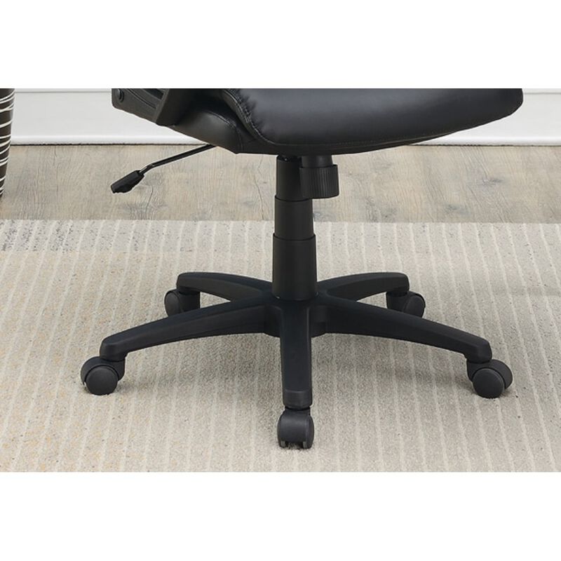 Classic Look Extra Padded Cushioned Relax 1 Piece Office Chair Home Work Relax Black Color