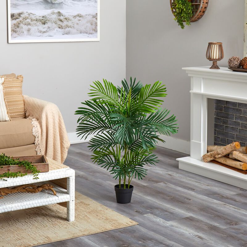 Hivvago 40 Inches Areca Artificial Palm Tree UV Resistant (Indoor/Outdoor)