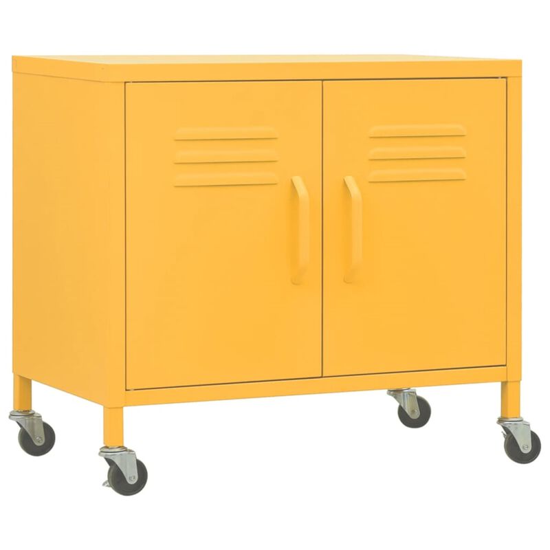 vidaXL Storage Cabinet 23.6"x13.8"x22" Steel