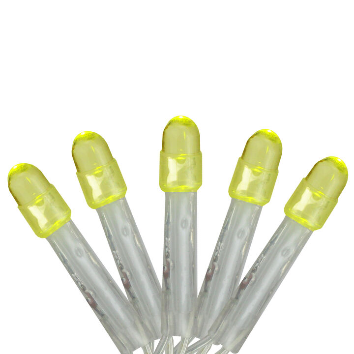 2' x 8' Yellow LED Net Style Tree Trunk Wrap Christmas Lights - Clear Wire