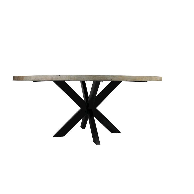 Alex Hamilton Felix 72 Dining Table with Iron Legs