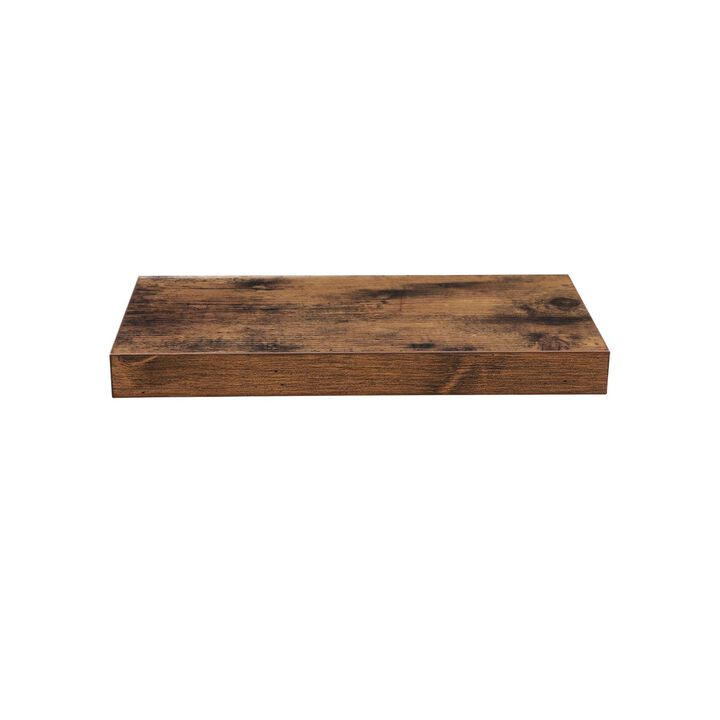 Wall Mounted Floating Shelf - Vintage Style Hanging Shelves for Photos and Decor