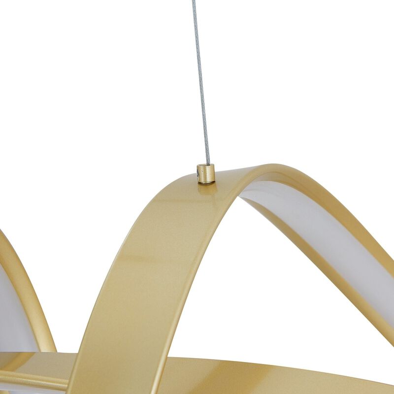 Bucharest Chandelier Sandy Gold Metal Integrated LED Dimmable