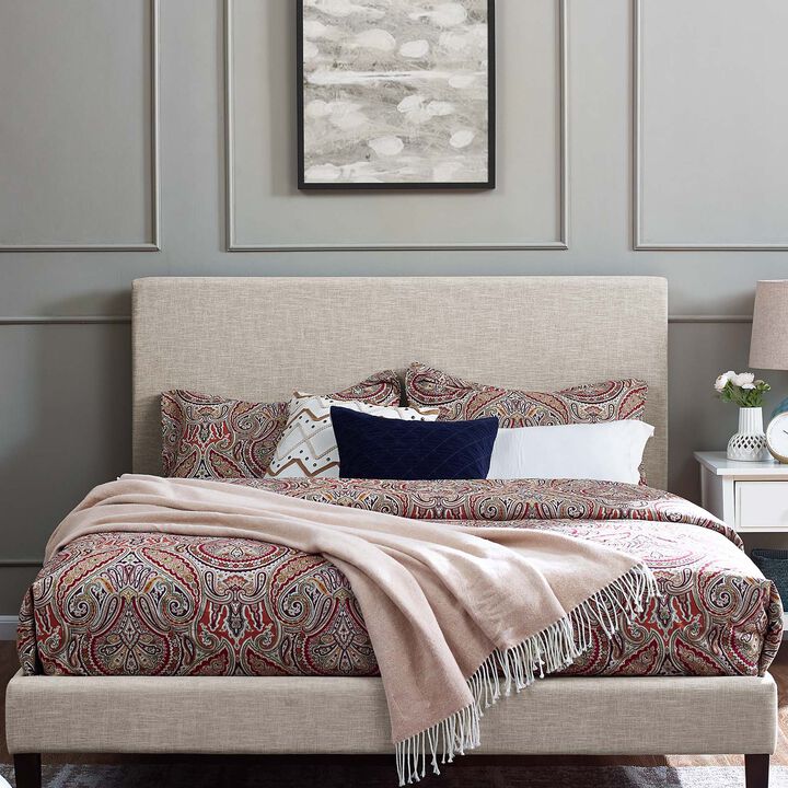 Modway - Taylor Full / Queen Upholstered Linen Fabric Headboard