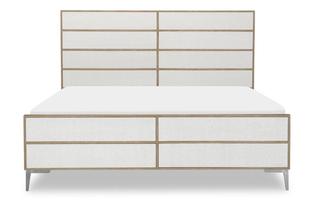Raffia King Panel Bed
