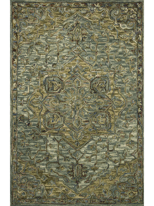 Victoria VK20 Dark Green/Tobacco 5' x 7'6" Rug