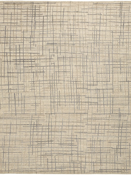 Kirkwood T8001 Beige/Silver 5' x 8' Rug By Thom Filcia