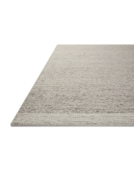 Ashby ASH03 Silver/Ivory 18" x 18" Sample Rug