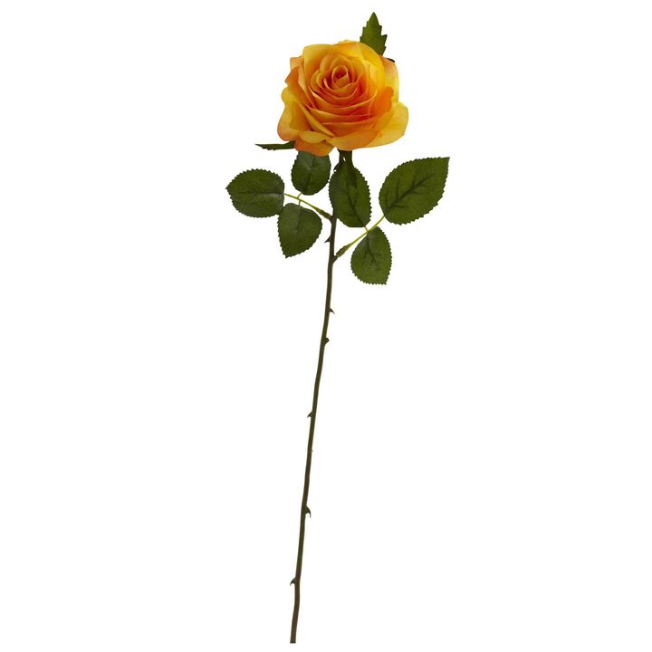 Nearly Natural 18-in Rose Artificial Flower (Set of 24) Nearly Natural 18-in Rose Artificial Flower (Set of 24)