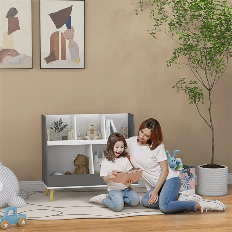 Sturdy Kids Bookcase with Open Shelves for Storytime Essentials