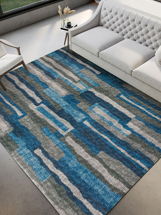 Brisbane BR7 Navy 3' x 5' Rug