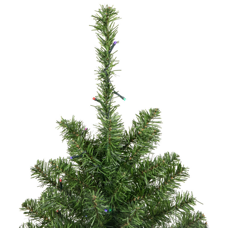3' Pre-Lit LED Medium Canadian Pine Artificial Christmas Tree  Multicolor Lights