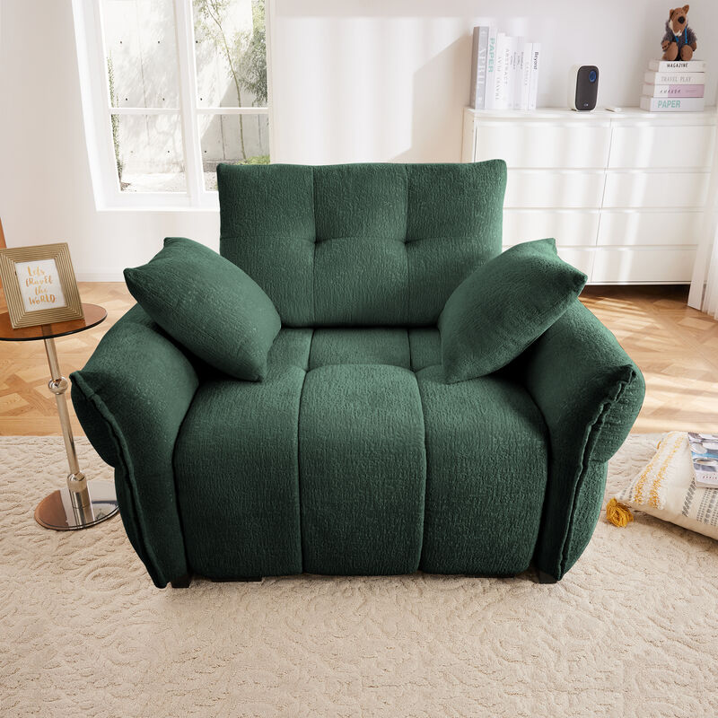 Merax Chenille Ergonomic  1- Seat Single Sofa for Living Room
