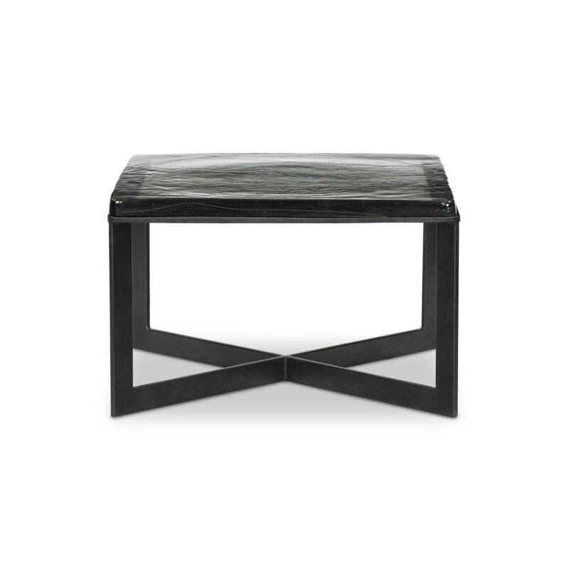 Lennie Clear Cast Glass Bunch Table