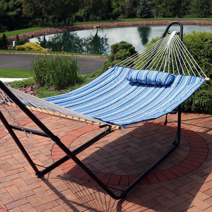 Sunnydaze Outdoor Polyester Hammock Pad and Pillow Set