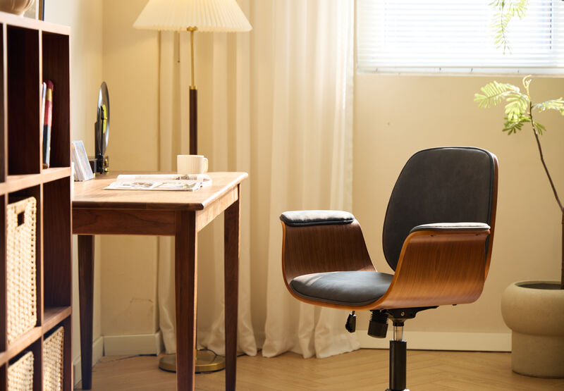 Design Adjustable Wooden Office Chair